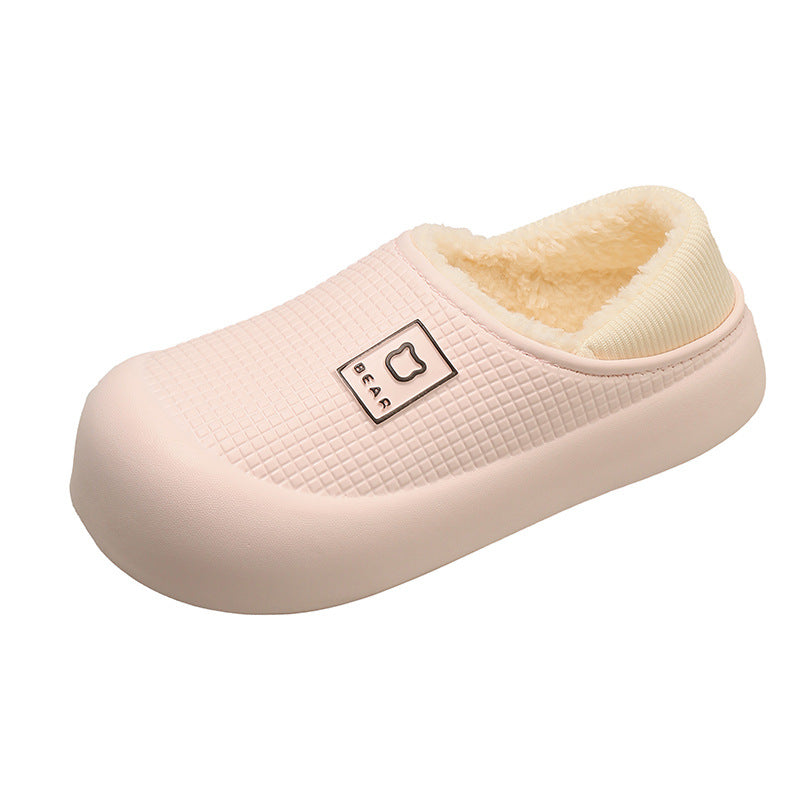 Women's Warm Waterproof Cotton Slippers Indoor Outdoor