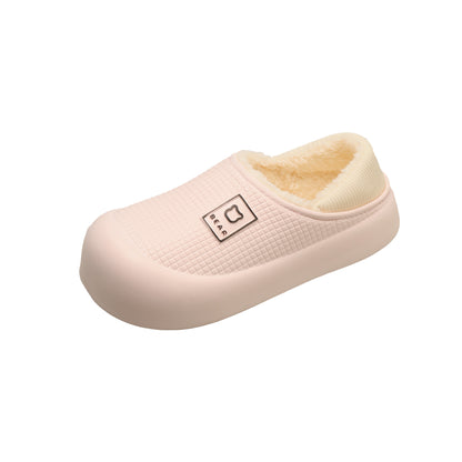 Women's Warm Waterproof Cotton Slippers Indoor Outdoor