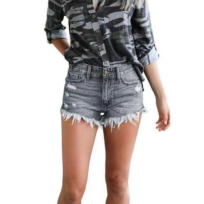 Women's Washed Cotton Straight Leg Pants
