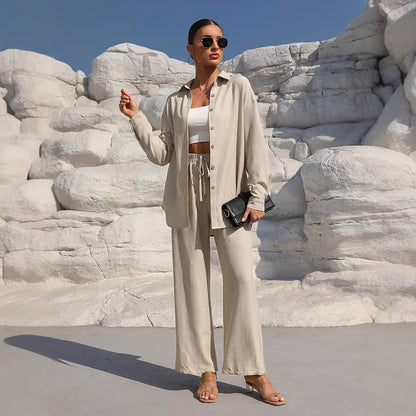 women’s wear long sleeve cardigan two-piece dress