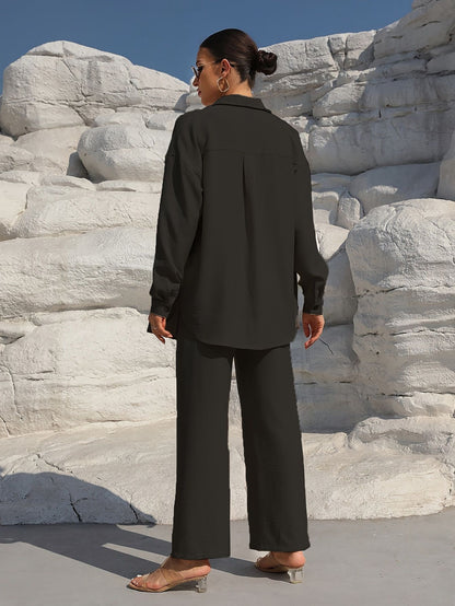 women’s wear long sleeve cardigan two-piece dress