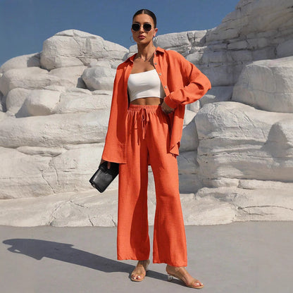 women’s wear long sleeve cardigan two-piece dress