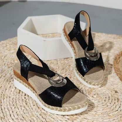 Women's Wedge Hemp Sandals
