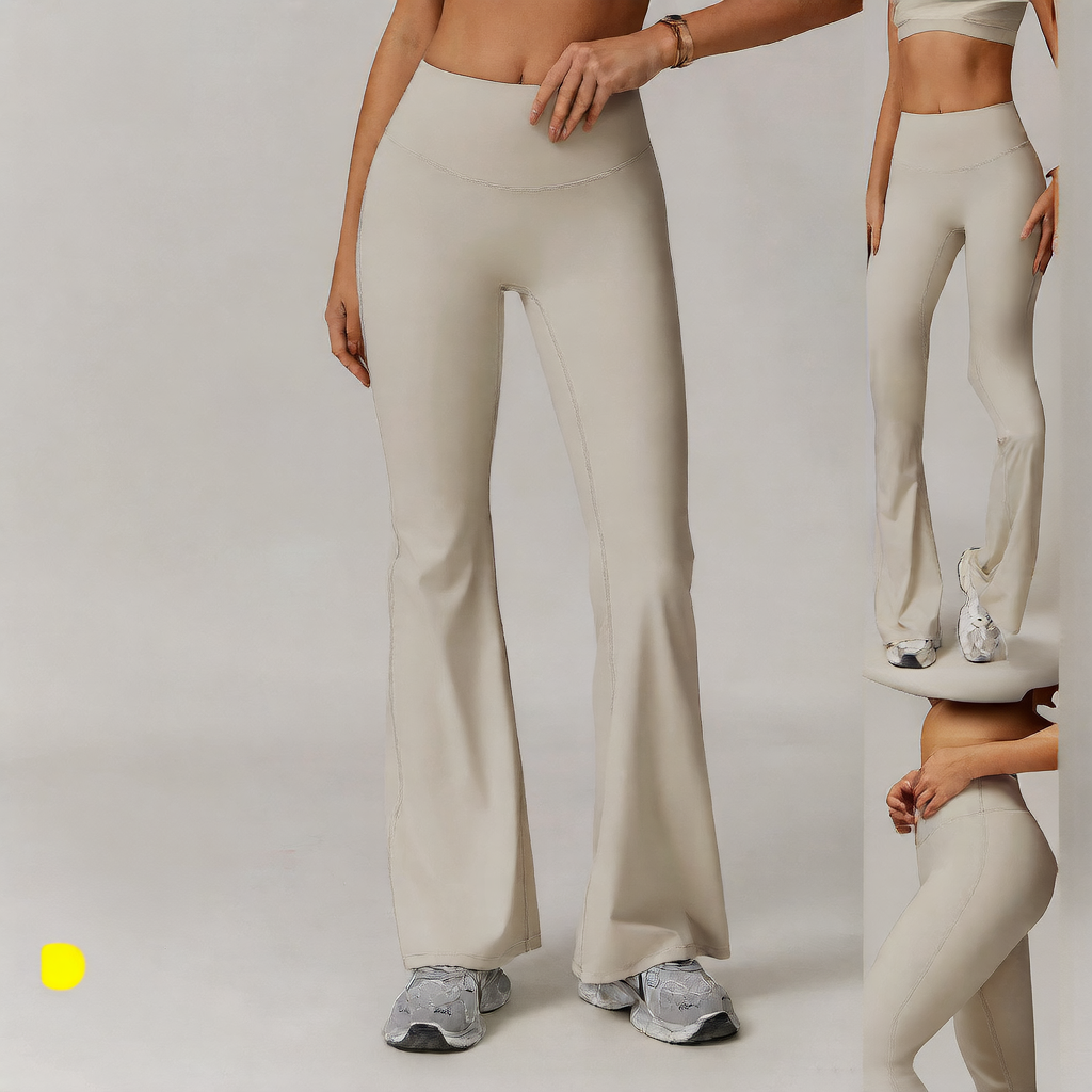 Women's wide-leg flared trousers