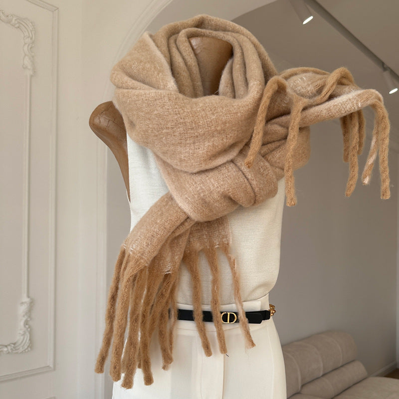 Women's Winter Mohair Blend Scarf
