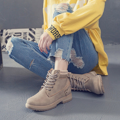 Women's Winter Warm Ankle Martin Boots Casual Shoes