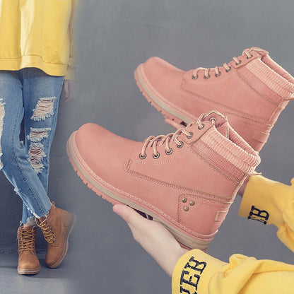 Women's Winter Warm Ankle Martin Boots Casual Shoes