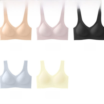 Women's wire-free invisible and opaque bra