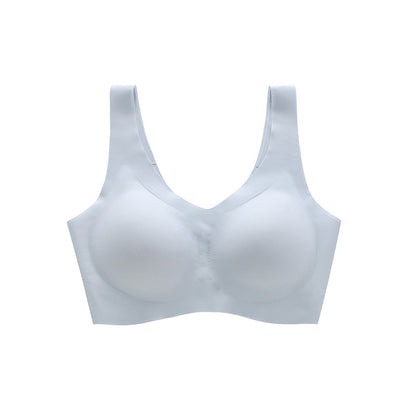 Women's wire-free invisible and opaque bra
