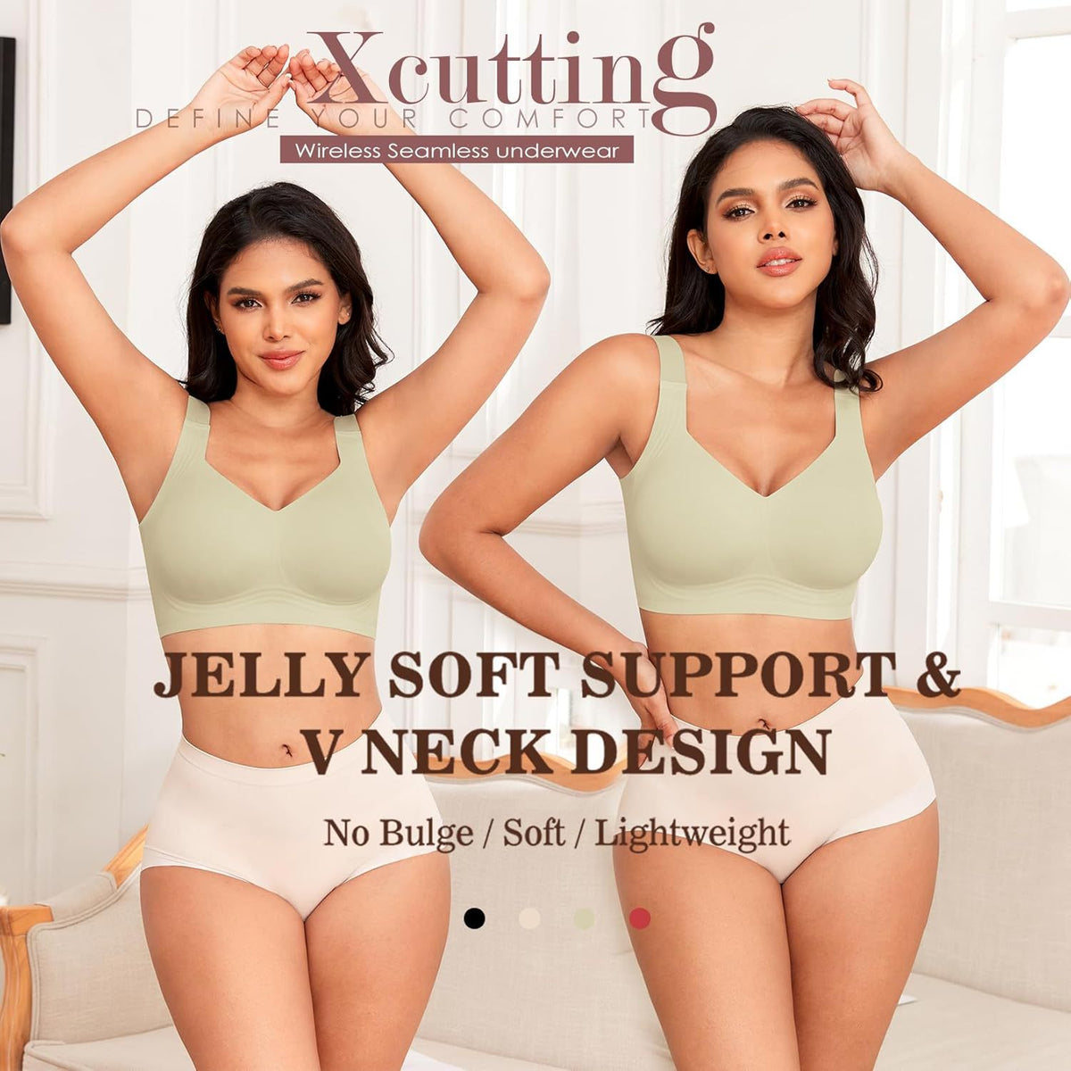 Women's Wireless Full Coverage Seamless Bra