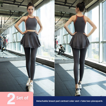 Women's Yoga Clothing Set Quick-Drying Fitness Outfit
