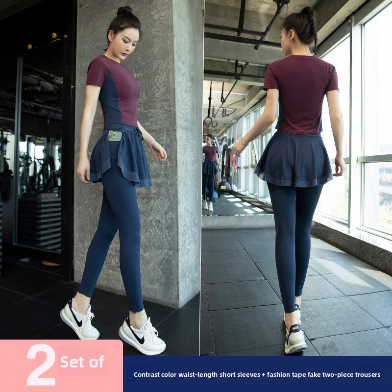 Women's Yoga Clothing Set Quick-Drying Fitness Outfit