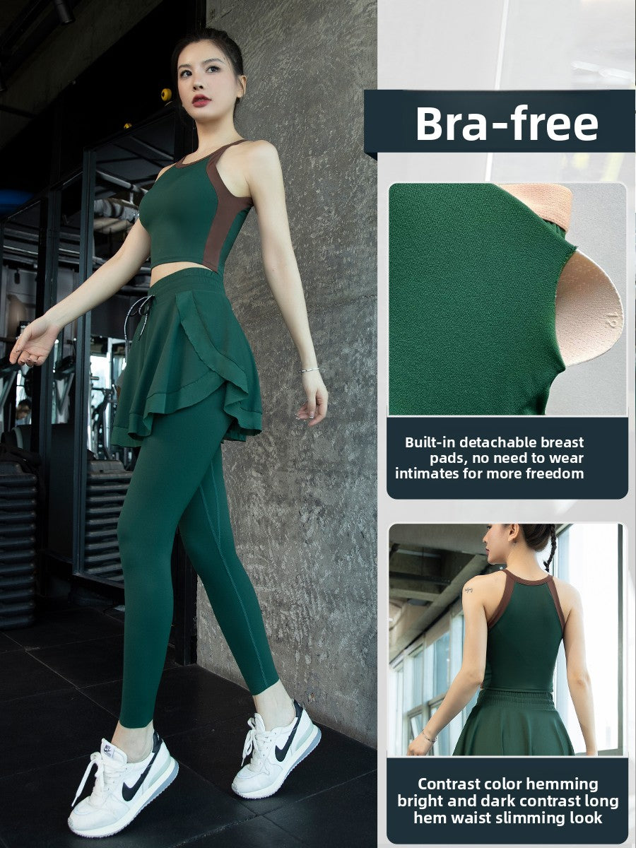 Women's Yoga Clothing Set Quick-Drying Fitness Outfit