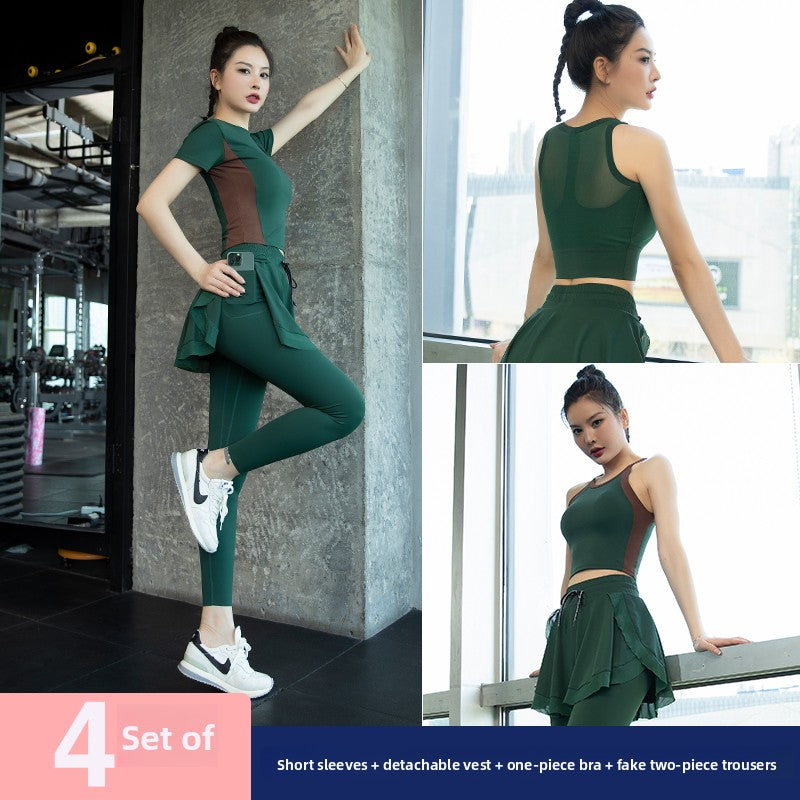 Women's Yoga Clothing Set Quick-Drying Fitness Outfit