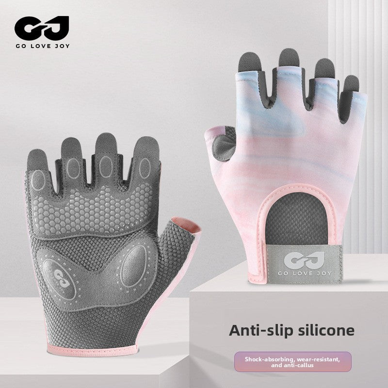 Women's Yoga Fitness Half-Finger Sports Gloves