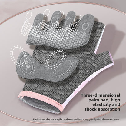 Women's Yoga Fitness Half-Finger Sports Gloves