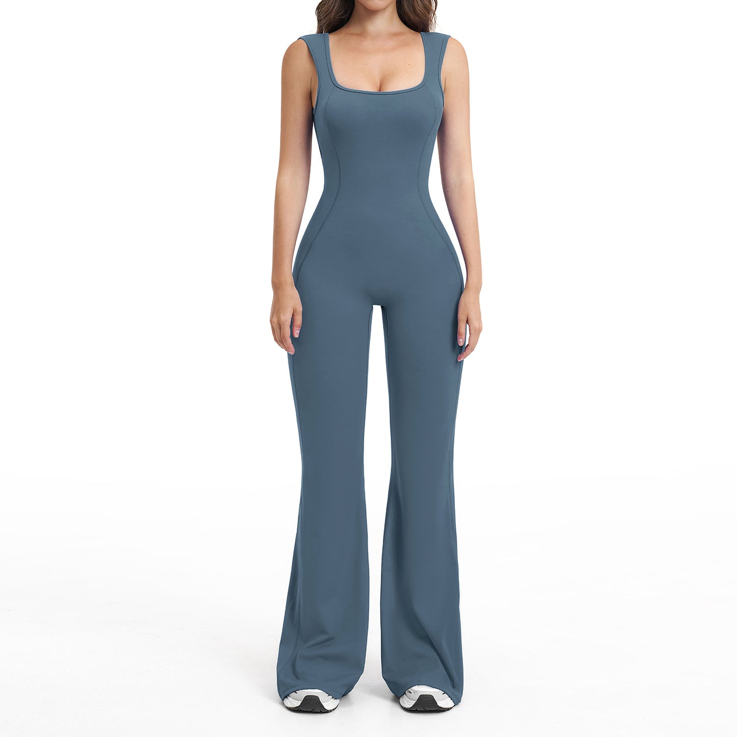 Women's Yoga Jumpsuit with Open Back
