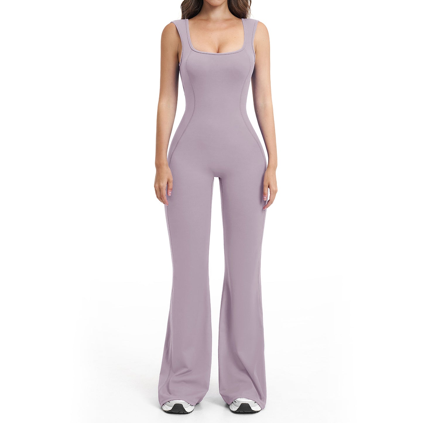 Women's Yoga Jumpsuit with Open Back