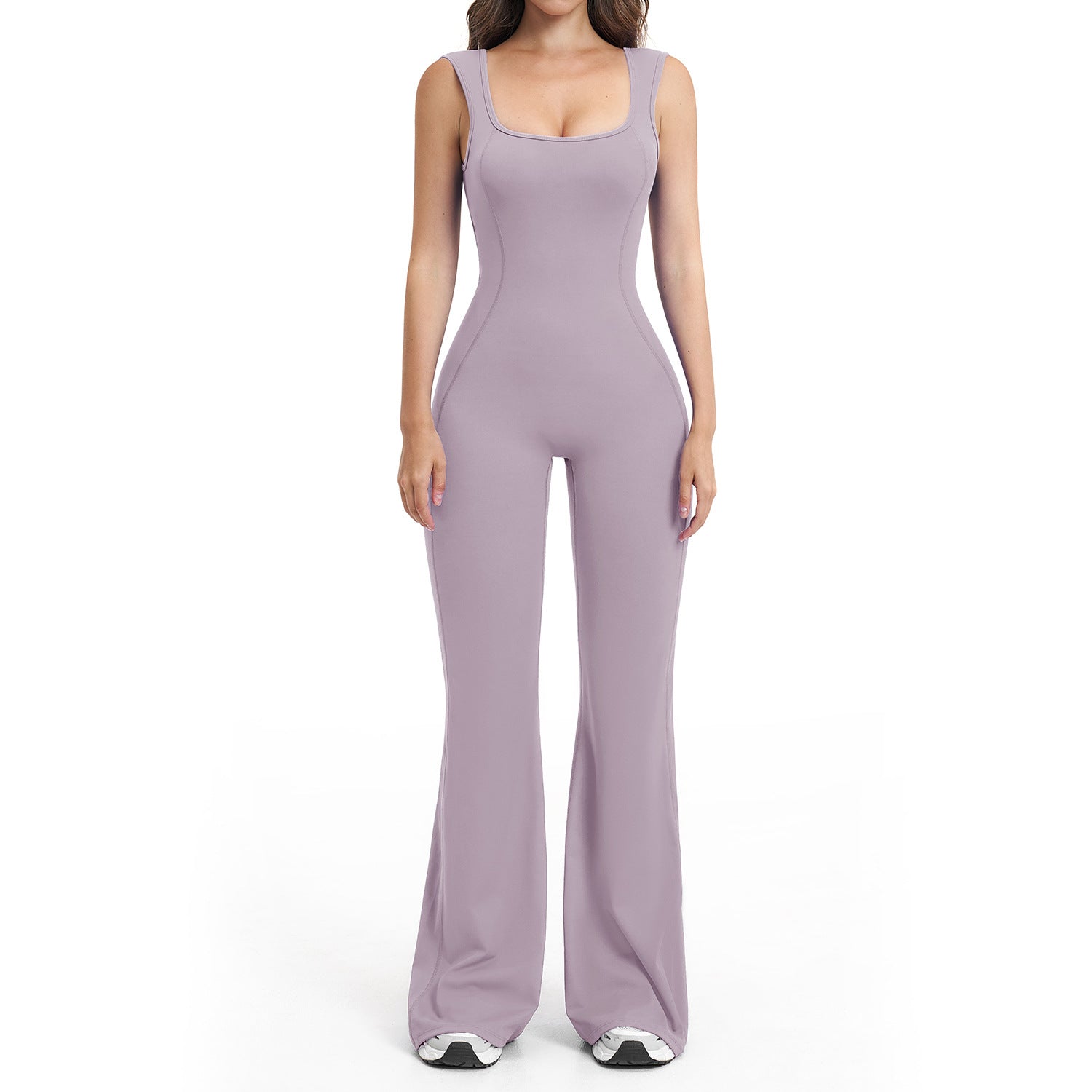 Women's Yoga Jumpsuit with Open Back