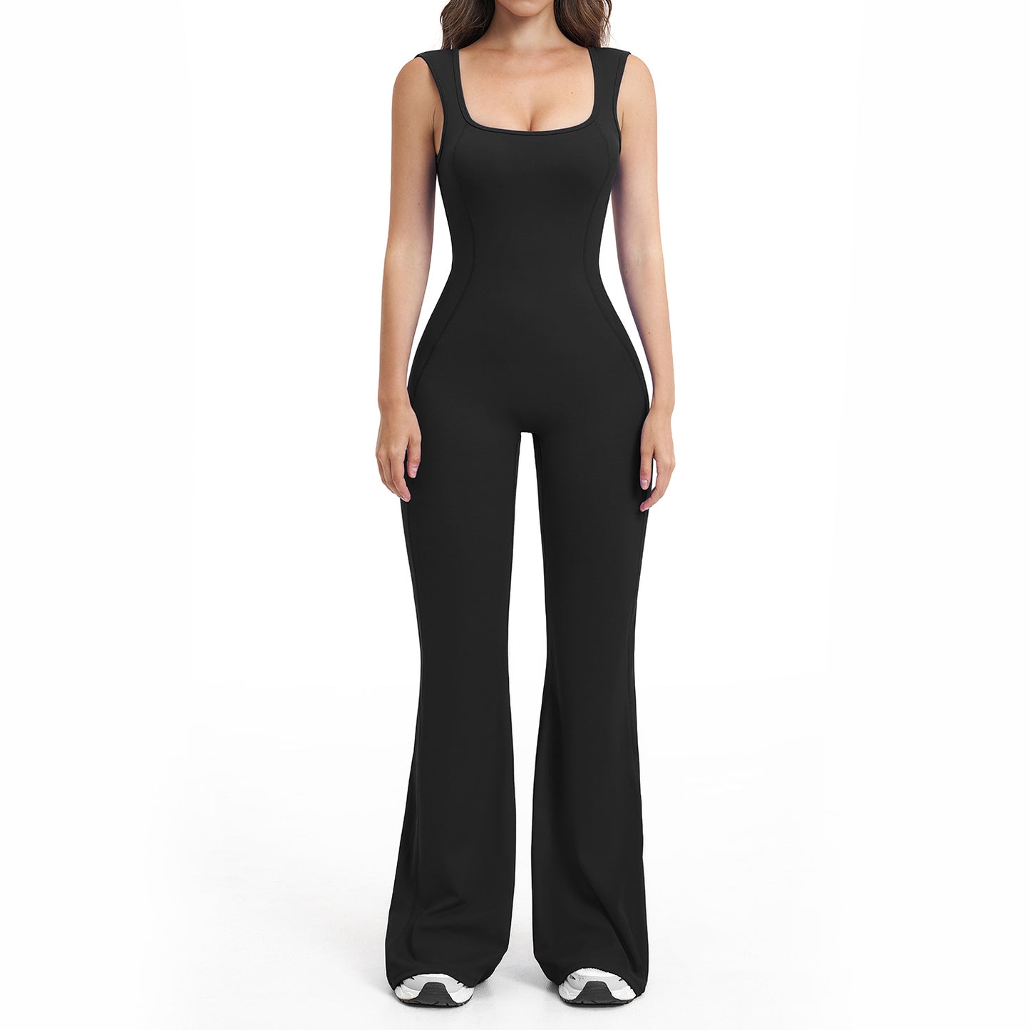 Women's Yoga Jumpsuit with Open Back
