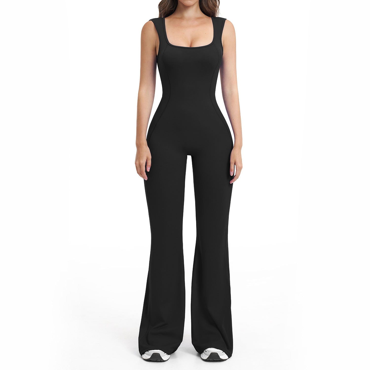 Women's Yoga Jumpsuit with Open Back