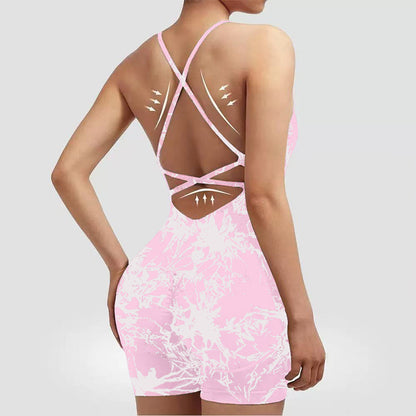 Women's Yoga Jumpsuit with Shorts