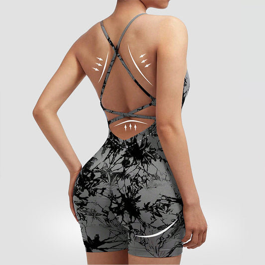 Women's Yoga Jumpsuit with Shorts
