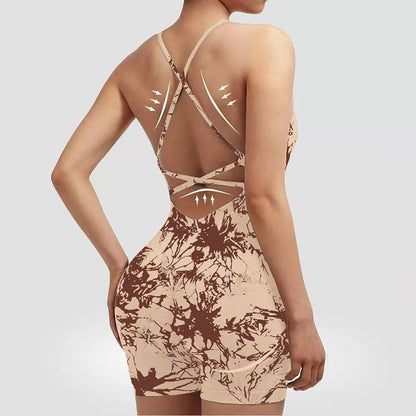 Women's Yoga Jumpsuit with Shorts