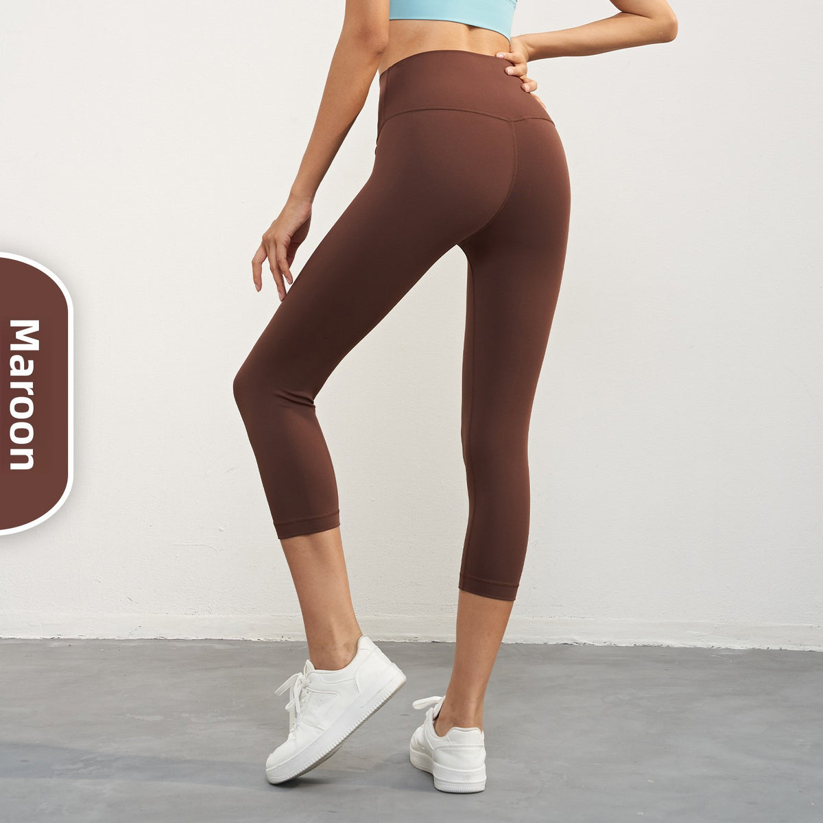 Women's yoga pants with high waist and abdominal support