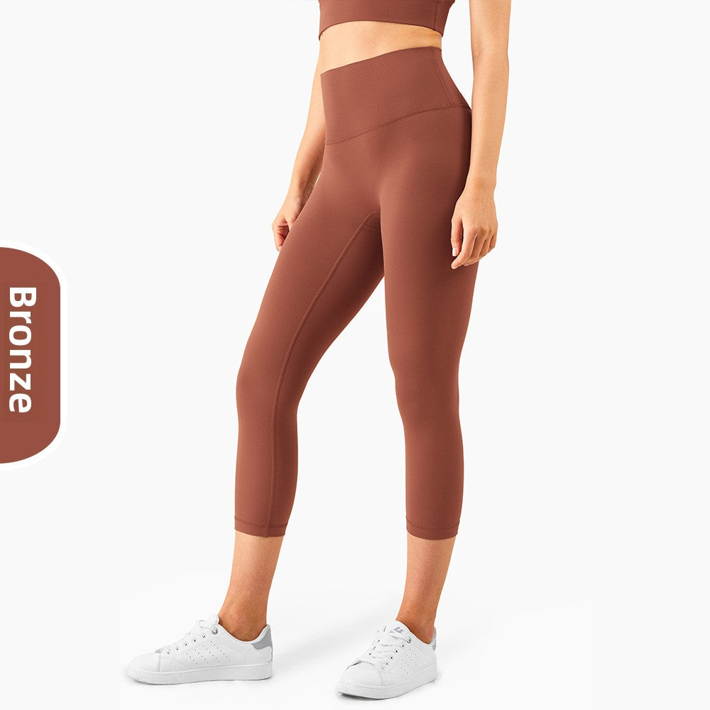 Women's yoga pants with high waist and abdominal support
