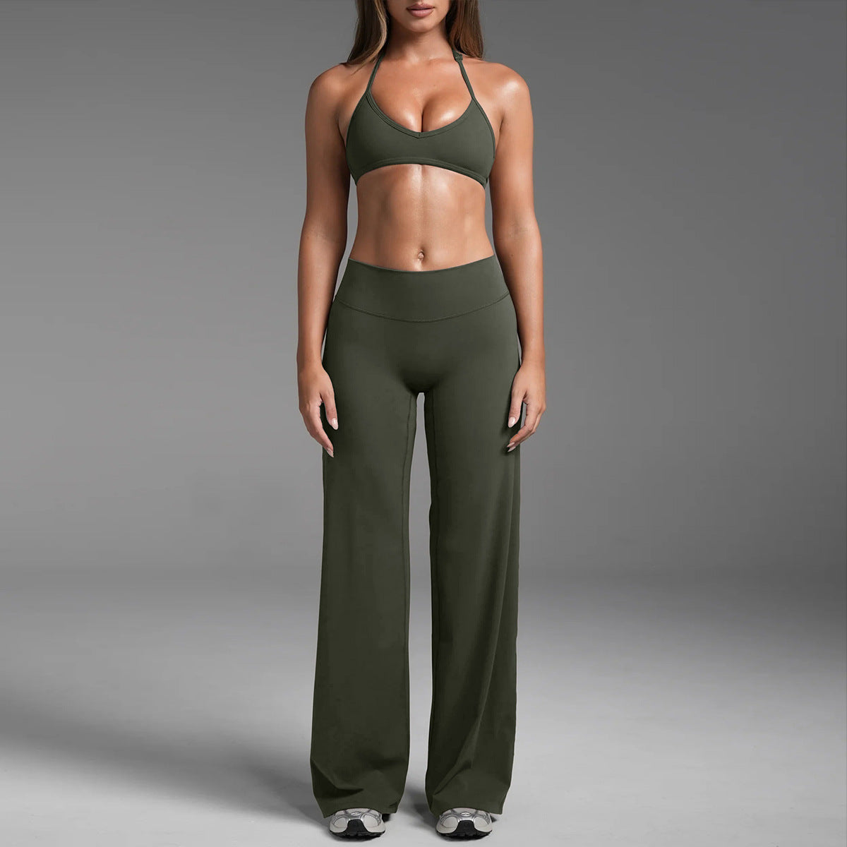 Women's Yoga Sports Bra and Pants Set