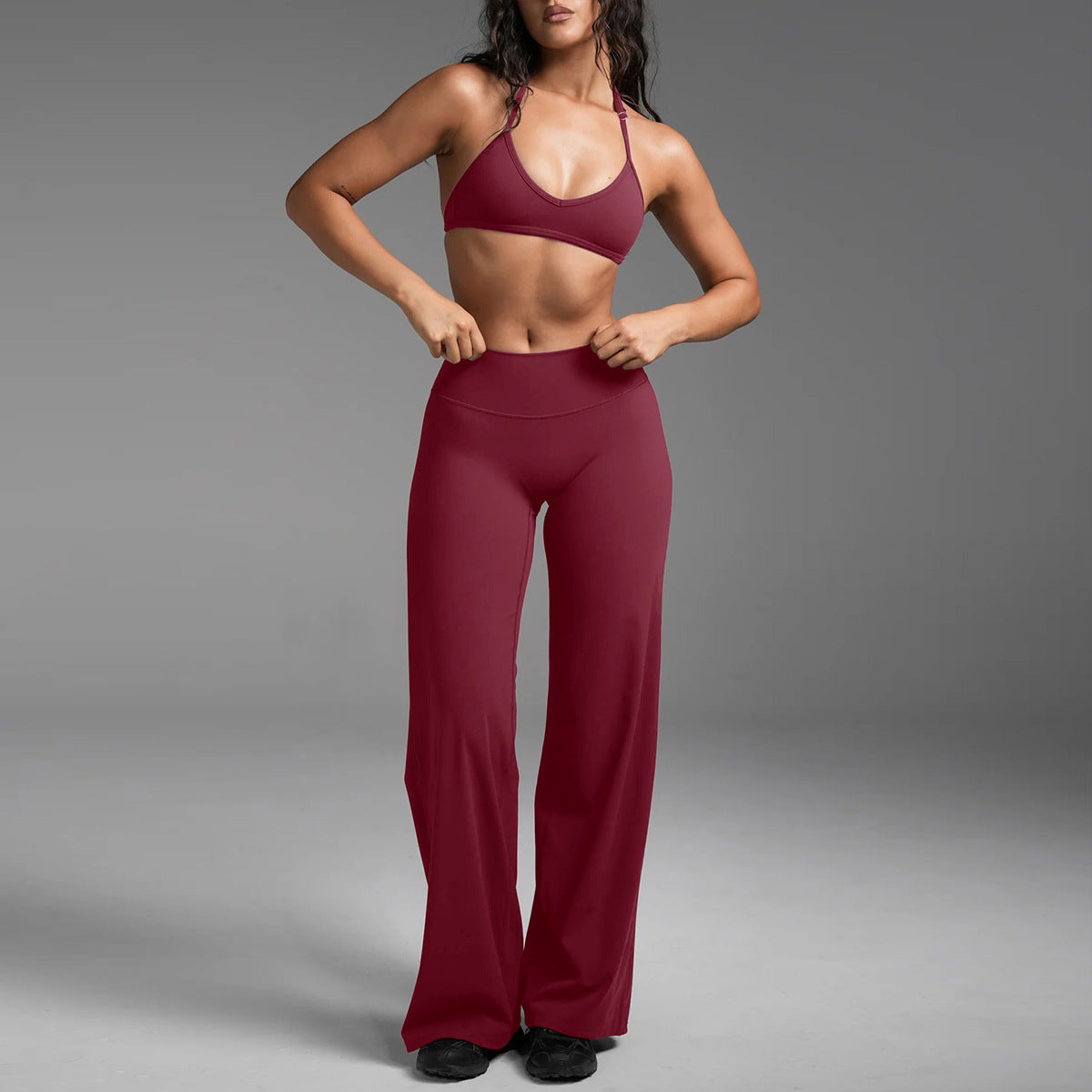 Women's Yoga Sports Bra and Pants Set