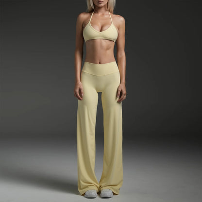 Women's Yoga Sports Bra and Pants Set