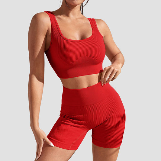 Women's Yoga Sports Set with Built-in Bra