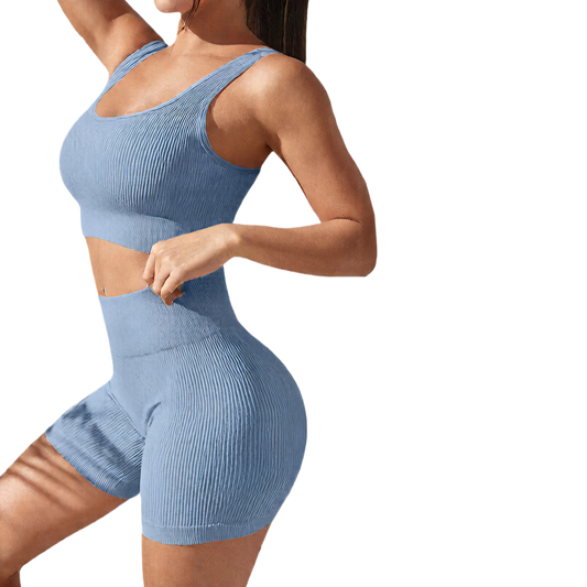 Women's Yoga Sports Set with Built-in Bra