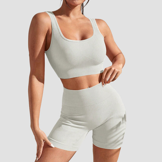 Women's Yoga Sports Set with Built-in Bra