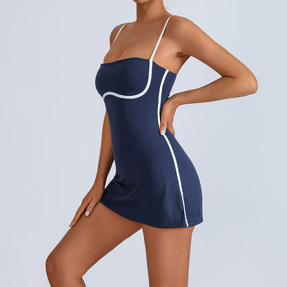 Women's Yoga Tennis Skirt with Built-in Padding