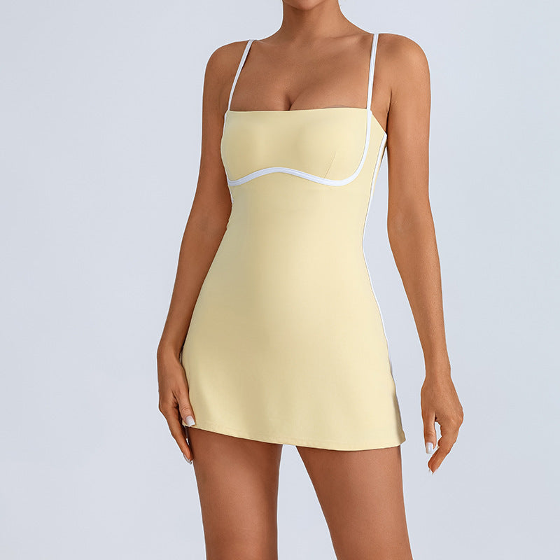 Women's Yoga Tennis Skirt with Built-in Padding