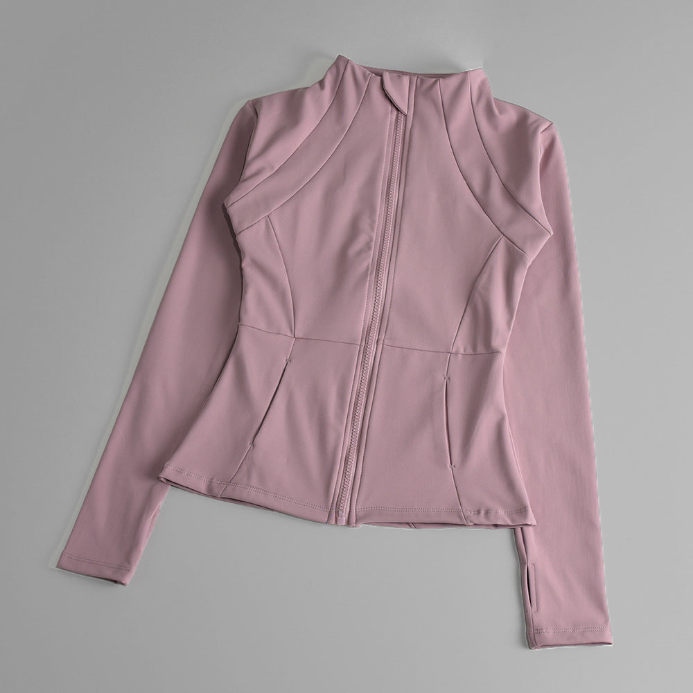 Women's Zipper Yoga Running Jacket