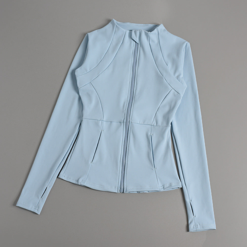 Women's Zipper Yoga Running Jacket