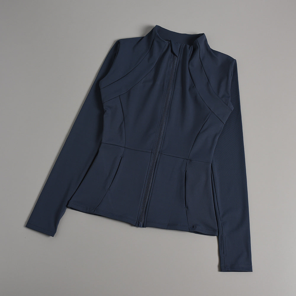 Women's Zipper Yoga Running Jacket