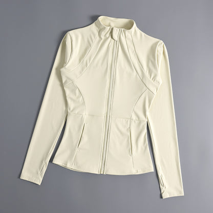 Women's Zipper Yoga Running Jacket