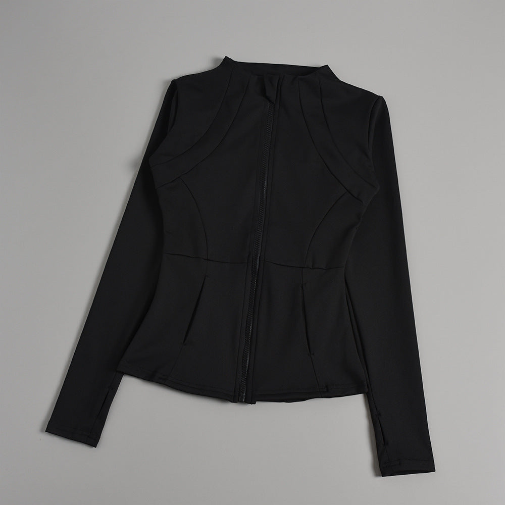 Women's Zipper Yoga Running Jacket