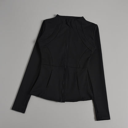 Women's Zipper Yoga Running Jacket