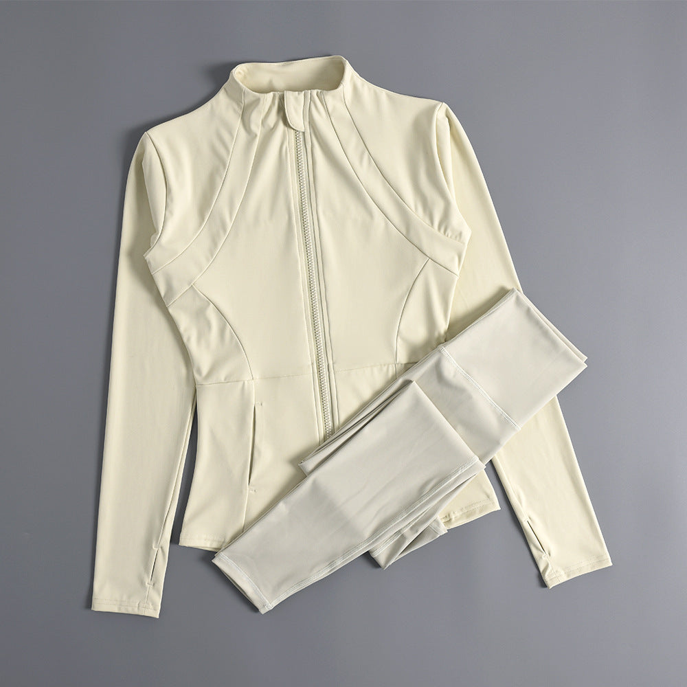 Women's Zipper Yoga Running Jacket