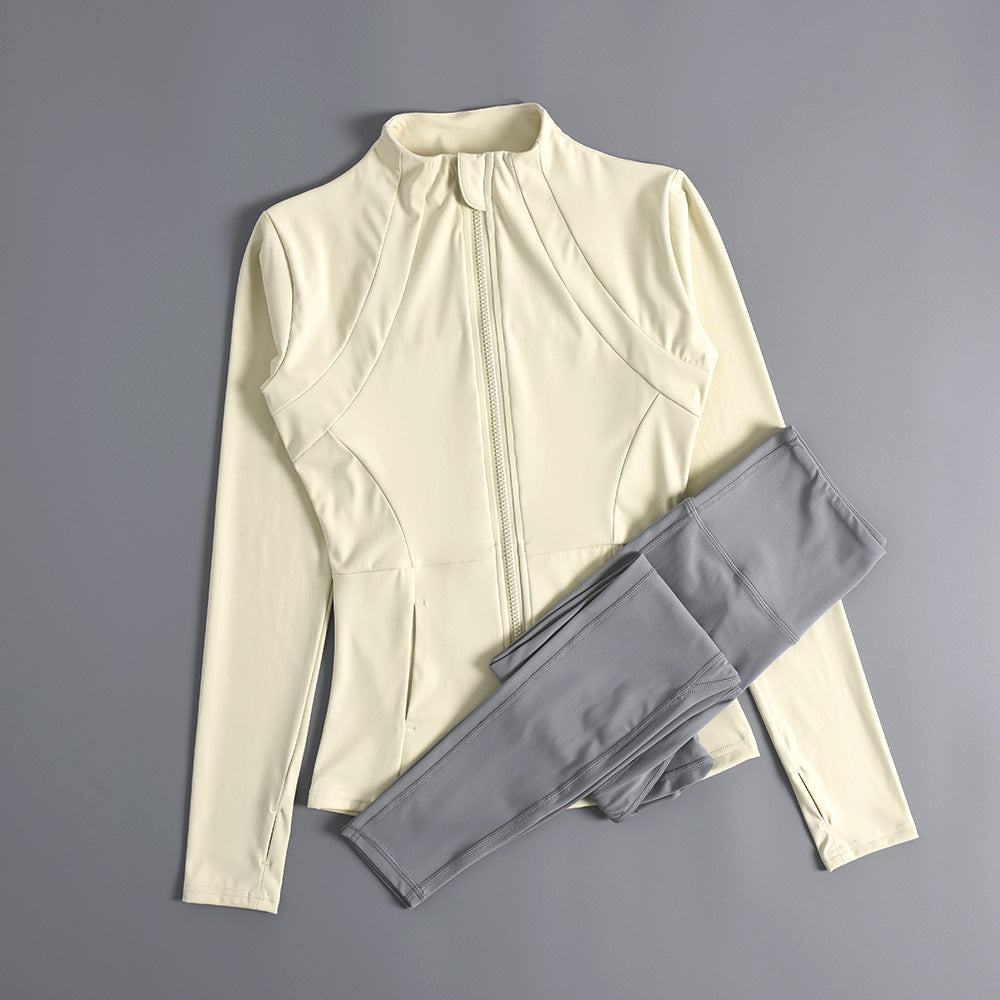 Women's Zipper Yoga Running Jacket