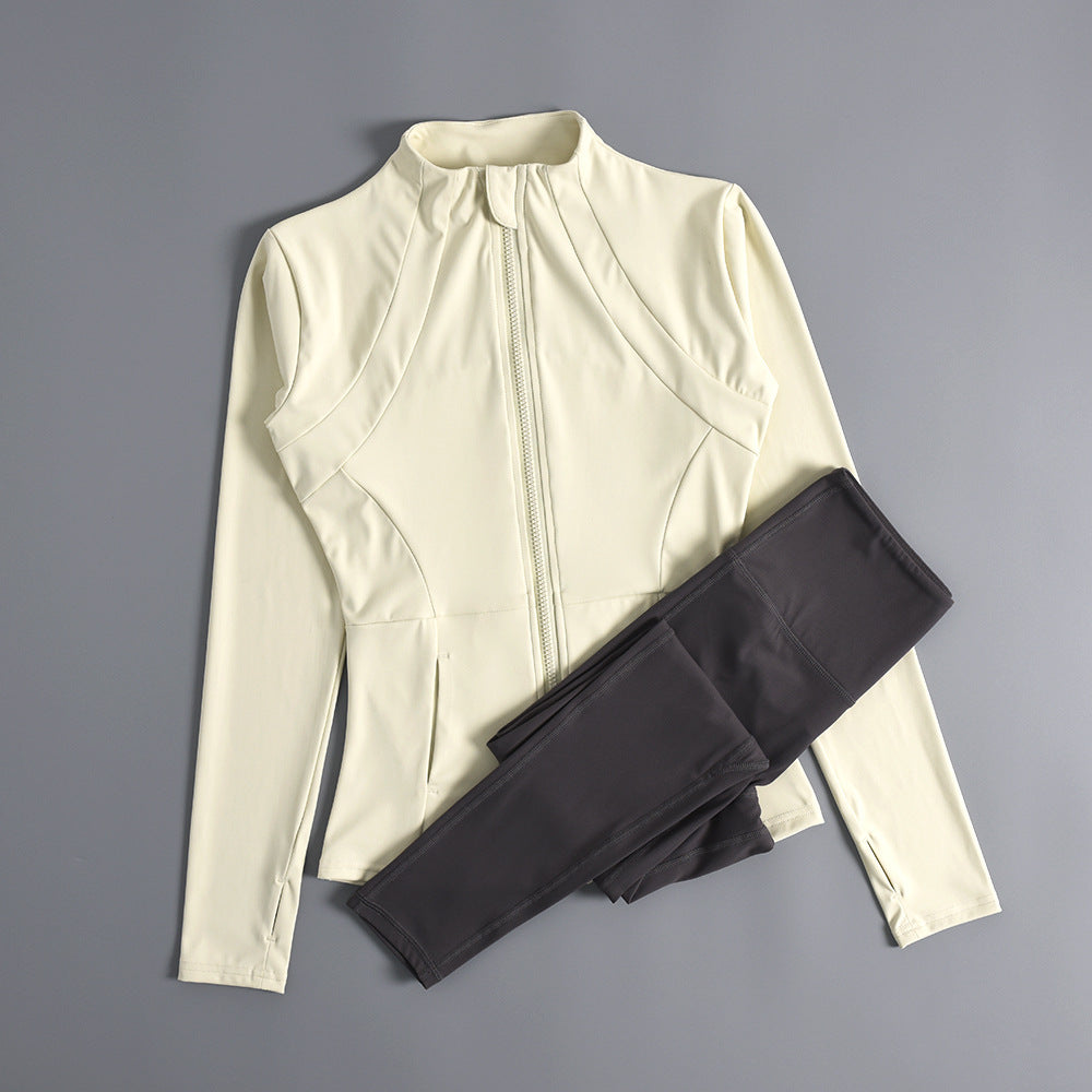 Women's Zipper Yoga Running Jacket