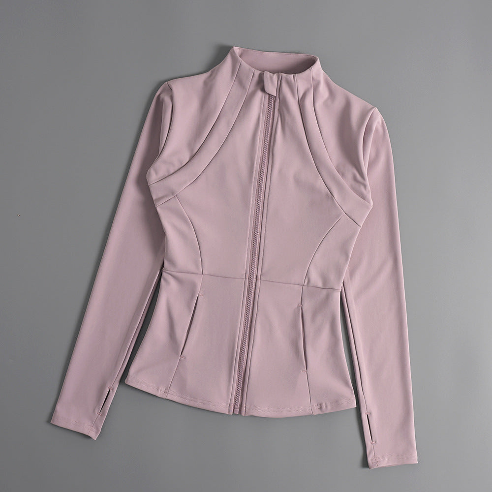 Women's Zipper Yoga Running Jacket
