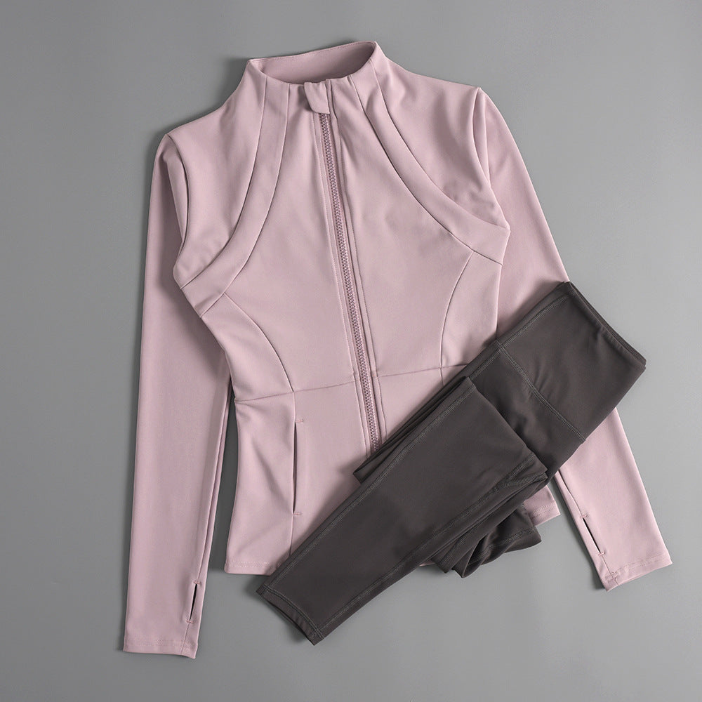 Women's Zipper Yoga Running Jacket