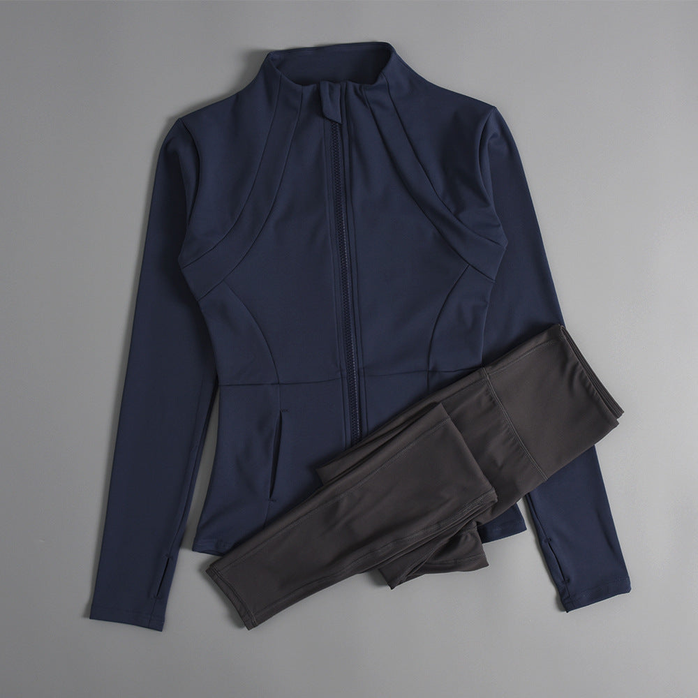 Women's Zipper Yoga Running Jacket